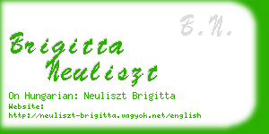 brigitta neuliszt business card